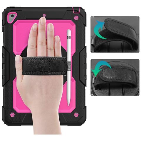 Custodia Per Ipad 9,7"" 2018/2019 Con Supporto E Tracolla Rosa - Foto 4
