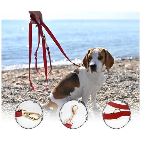 Firstpaw Guinzaglio Per Cani Regolabile Imbottito 2 M Rosso - Foto 4