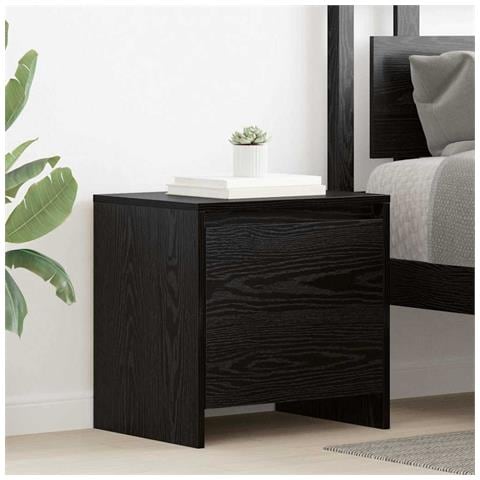 Armadio da Notte Rovere nero 45 x 34 x 44.5 cm - Foto 2