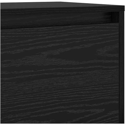 Armadio da Notte Rovere nero 45 x 34 x 44.5 cm - Foto 9