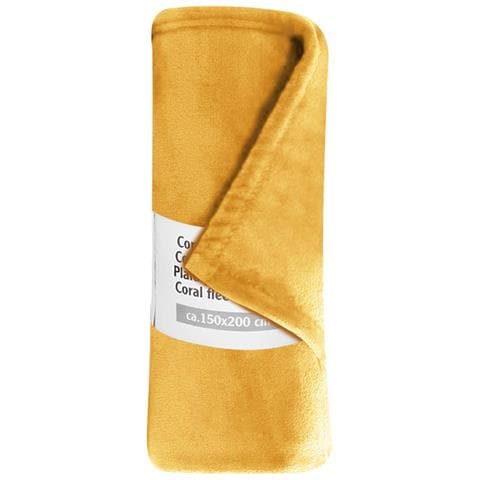 Coperta Per Divano E Letto In Tessuto 150x200 Cm, Comoda E Calda, Giallo - Foto 2