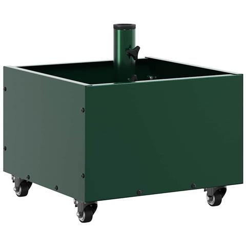 Base per Parasol con Vaso Verde 45 x 45 x 45 cm Acciaio - Foto 1