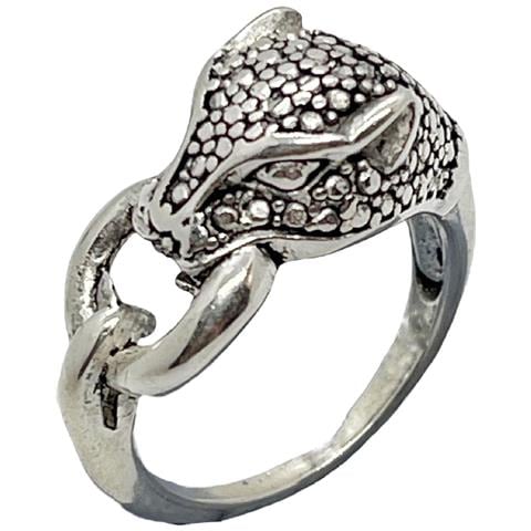 Anello In Argento Con Leopardo - Foto 1