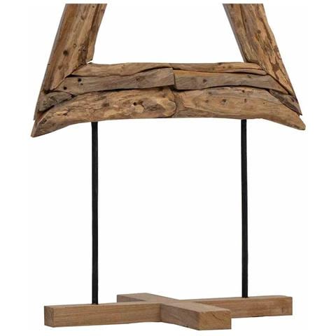 Albero di Natale Marrone 90 cm Legno massello di teak - Foto 9