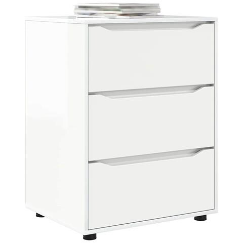 Armadio Bianco Lucido 60 x 48 x 81 cm Legno multistrato - Foto 9