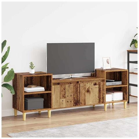 Mobile TV Legno vecchio 160 x 35 x 55 cm Legno multistrato - Foto 2