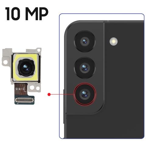 Fotocamera Teleobiettivo 10mp Originale Galaxy S22 / S22 Plus Zoom Ottico 3x, Argento - Foto 2