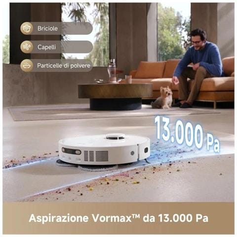 D20 Ultra Bianco Robot Lava e Aspira Wi-Fi con Base per Svuotamento - Foto 2
