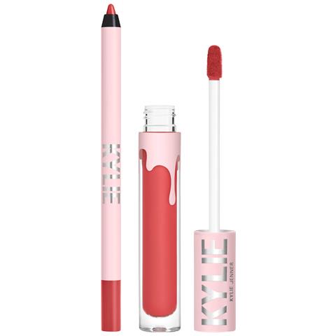 Set : By Kylie, Liquid Lipstick, 503, Bad Lil Thing, 3 Ml + By Kylie, Pencil, Lip Liner, Bad Lil Thing, 1.1 G - Foto 1