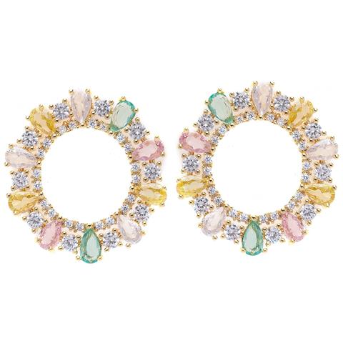 Orecchini a Cerchietti Piccoli Multicolore - Foto 5