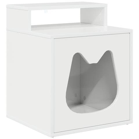 Casa per Gatti Bianco Lucido 42,5 x 40 x 53,5 cm - Foto 1