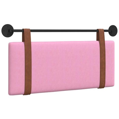 Testata appesa Tinta unita Rosa 110 x 55 x 5 cm PU Antico - Foto 1