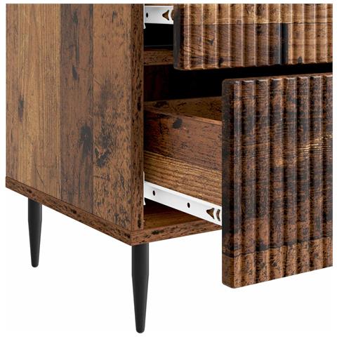 Armadio da Notte 2 pcs Legno antico 43 x 34,5 x 47,5 cm - Foto 9