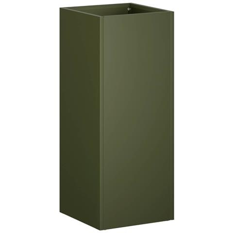 Vaso da giardino Verde Oliva 20 x 20 x 50 cm - Foto 1