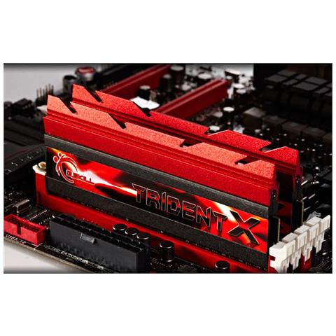 Memoria Dimm TridentX 8 GB (2 X 4GB) DDR3 2400MHz CL11 Non-ECC Dissipatore Rosso - Foto 2