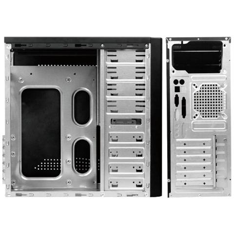 ICA-MTW S2P - Case ATX Midi Tower per PC 430 Watt con Alimentatore Nero, S2 Plus - Foto 2