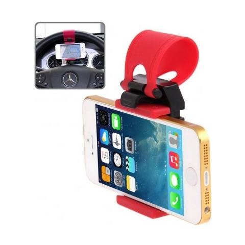 Supporto Da Volante Fissaggio Elastico Per Smartphone E Dispositivi Elettronici Regolabile - Foto 1