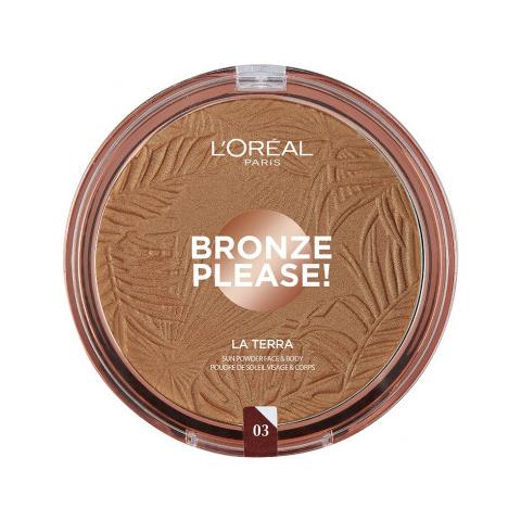 Polvere Abbronzante Per Pelle E Corpo, L'oreal Bronze, Please! Polvere Solare La Terra 03 Amalfi Medio, 18 - Foto 3