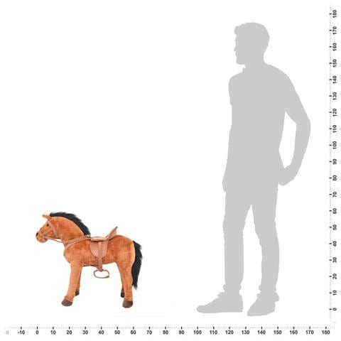 Cavallo in Peluche in Piedi Marrone - Foto 7