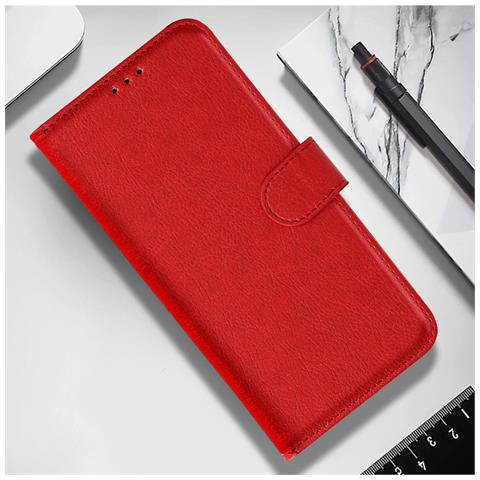 Custodia Iphone X / Xs Sportellino Portacarte Funzione Supporto Video - Rosso - Foto 10