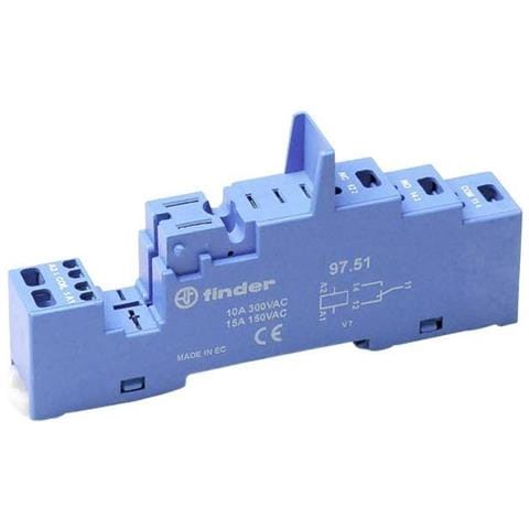 97.51 Zoccolo Per Relè 1 Pz. 46.61 (l X L X A) 95.6 X 15.8 X 32.5 Mm - Foto 1
