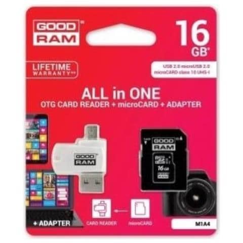 Goodram M1A4 All in One 16 GB MicroSDHC UHS-I Classe 10 - Foto 2