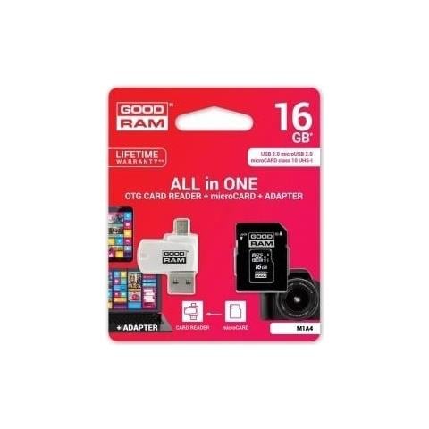 Goodram M1A4 All in One 16 GB MicroSDHC UHS-I Classe 10 - Foto 1