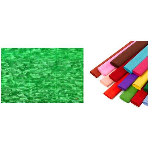 Carta Crespa Decorativa Verde 180g / mq 50x250cm 5 Rotoli - Foto 2