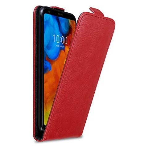Custodia Compatibile Con Lg Q Stylus In Rosso Mela - Coperchio Protettivo In Design Flip Con Chiusura Magnetica - Foto 1