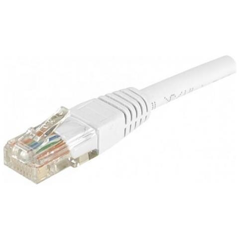 Patch Cord Rj45 U / utp Cat. 6 White- 0.5 M Full Copper - Foto 1