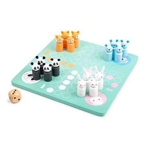 Piccolo Piccolo Piede Piede-11462 Ludo Con Orsetti In Legnocolorato Gioco Di Società Con Figure Di Animali Giocattolimulticolore11462 - Foto 1