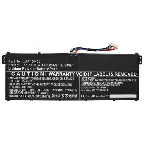 Mbxac-ba0087 Ricambio Per Laptop Batteria (laptop Battery For Acer - 36.6wh Li-ion 7.7v 4.45ah - 36.6wh Li-ion - Foto 1