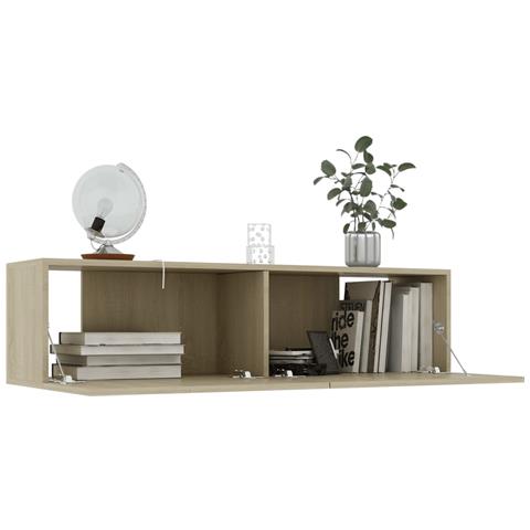 Mobile Porta TV Rovere Sonoma 120x30x30 cm in Legno Multistrato - Foto 2