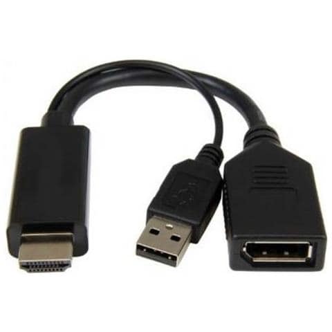 Adattatore Attivo Hdmi Maschio - Displayport 1.2 Femmina Con Connettore Usb 4K Per Pc /Notebook Hdmi A Video Displayport - Foto 3