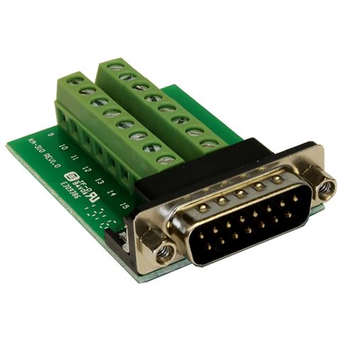 EX-49010, 15p D-SUB, 16p, Maschio / femmina, Verde, Argento, RoHS, 0 - 55 C - Foto 1