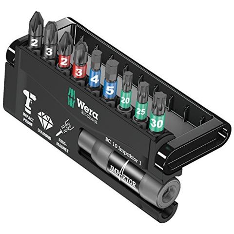 Wera 05057680001 Assortimento di bit Impattore, Check 10 - Foto 1