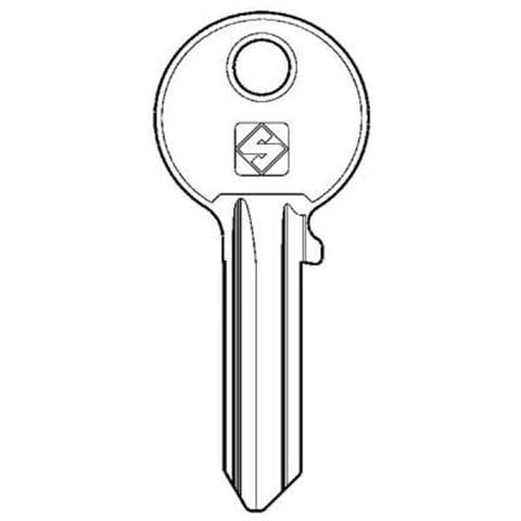 Chiave Piatta Iseo Ie6r Ottone Nichelato X 10 Pz - Foto 1