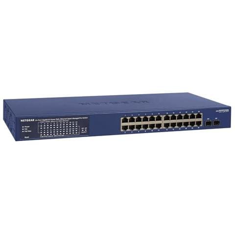 Switch di Rete GS724TP-300EUS Gestito L2/L3/L4 Gigabit Ethernet 24 Porte (10/100/1000) Supporto Power over Ethernet (PoE) Colore Blu - Foto 1