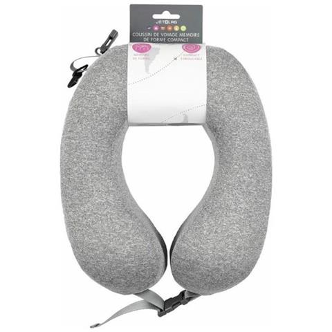 Cuscino Da Viaggio Arrotolabile Con Memory Foam, Grigio - Foto 5