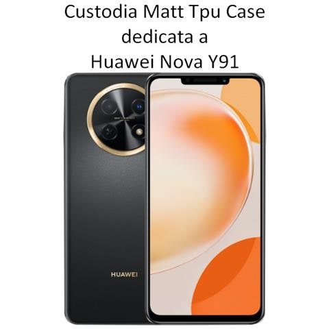 Custodia Tpu Silicone Cover Case Per Huawei Nova Y91 Black - Foto 2