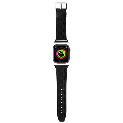 Cinturino Per Apple Watch 38/40/41mm In Pu Monogram, Nero - Foto 1