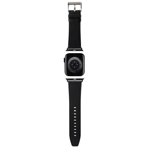 Cinturino Per Apple Watch 38/40/41mm In Pu Monogram, Nero - Foto 2