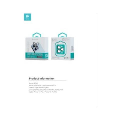 Protezione fotocamera in cristallo iPhone 13P & 13PM Verde - Foto 1
