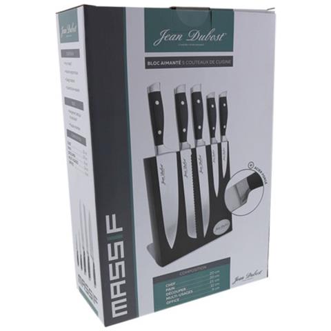 Blocco Di 5 Coltelli Magnetici In Solido Acciaio Inossidabile - Dm021220x70055 - Foto 3