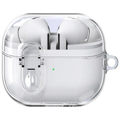 Custodia Protettiva Per Samsung Galaxy Buds 3/buds 3 Pro Con Portachiavi Transparent - Foto 1
