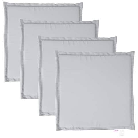 Imbottitura Per Seduta Giardino 4pz Grigio Chiaro 45x45x2 Cm - Foto 2