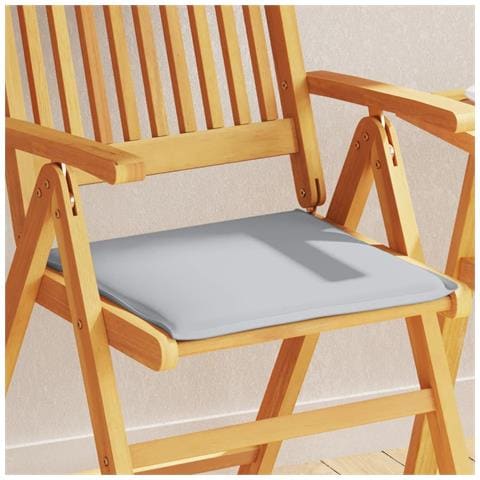 Imbottitura Per Seduta Giardino 4pz Grigio Chiaro 45x45x2 Cm - Foto 1