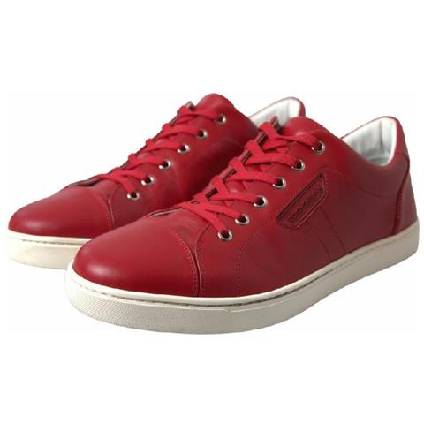 Scarpe Scarpe Da Ginnastica Basse Da Uomo Pelle Portofino Rosse - E... - Foto 5