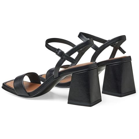 Black Elegant Open Sandals Sandali Pelle Scarpe Donna Nero Eu 37, 1-28385-42 001 - Foto 3