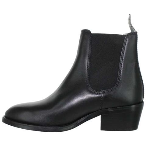 Stivali Slip-on Da Donna In Pelle Nera 37 - Foto 2